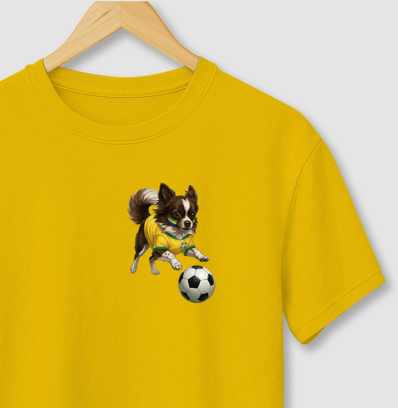 Chihuahua Marrom e Branco - Copa do Mundo