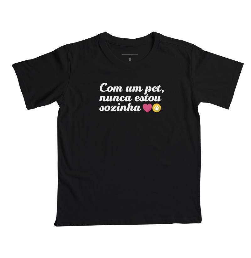 Camiseta nunca estou sozinha