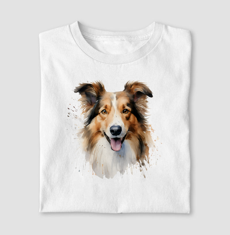 Collie aquarela
