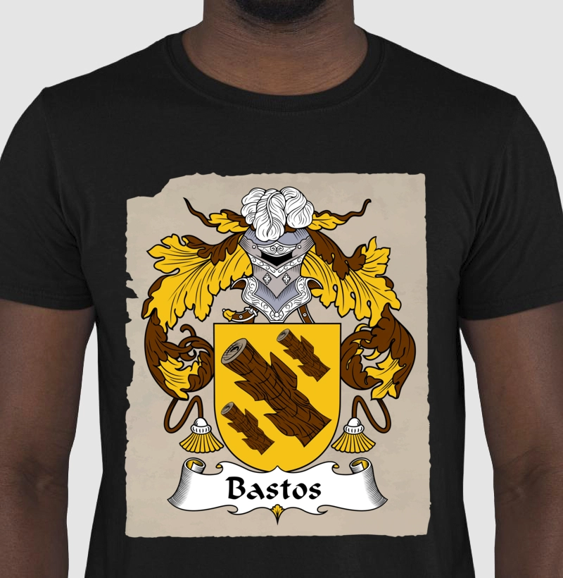 Camiseta Brasão Bastos Famílias Sobrenomes