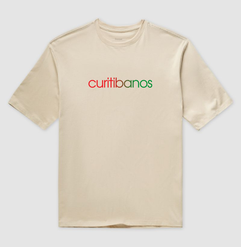 Camiseta Oversized Curitibanos Cores da Bandeira