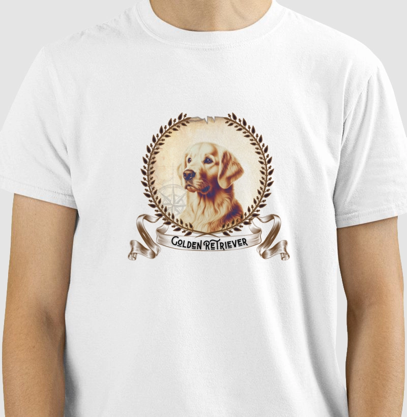 Camiseta Golden Retriever Brasão!