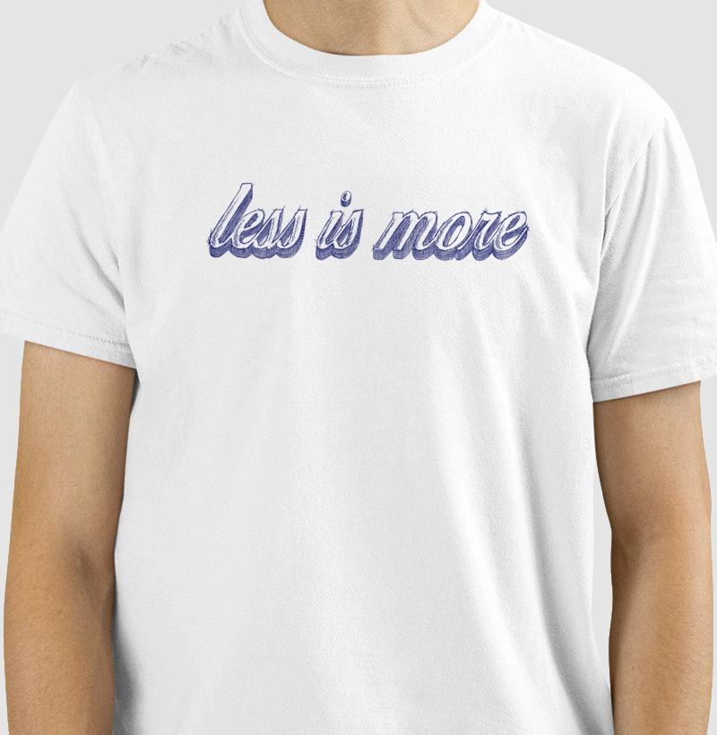 Less is More - Rabisco Azul