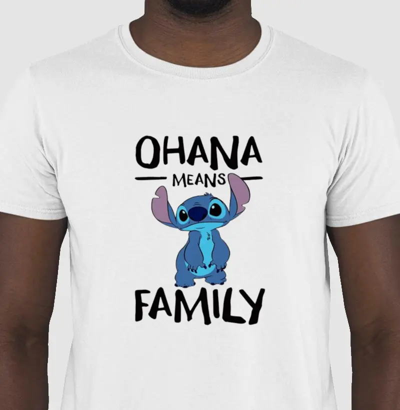 Camiseta Ohana Family Stitch Unissex