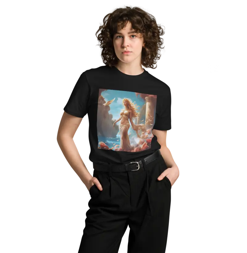 Sinta a Beleza e Sensualidade da Afrodite: Adquira Já a Sua Camiseta Exclusiva!