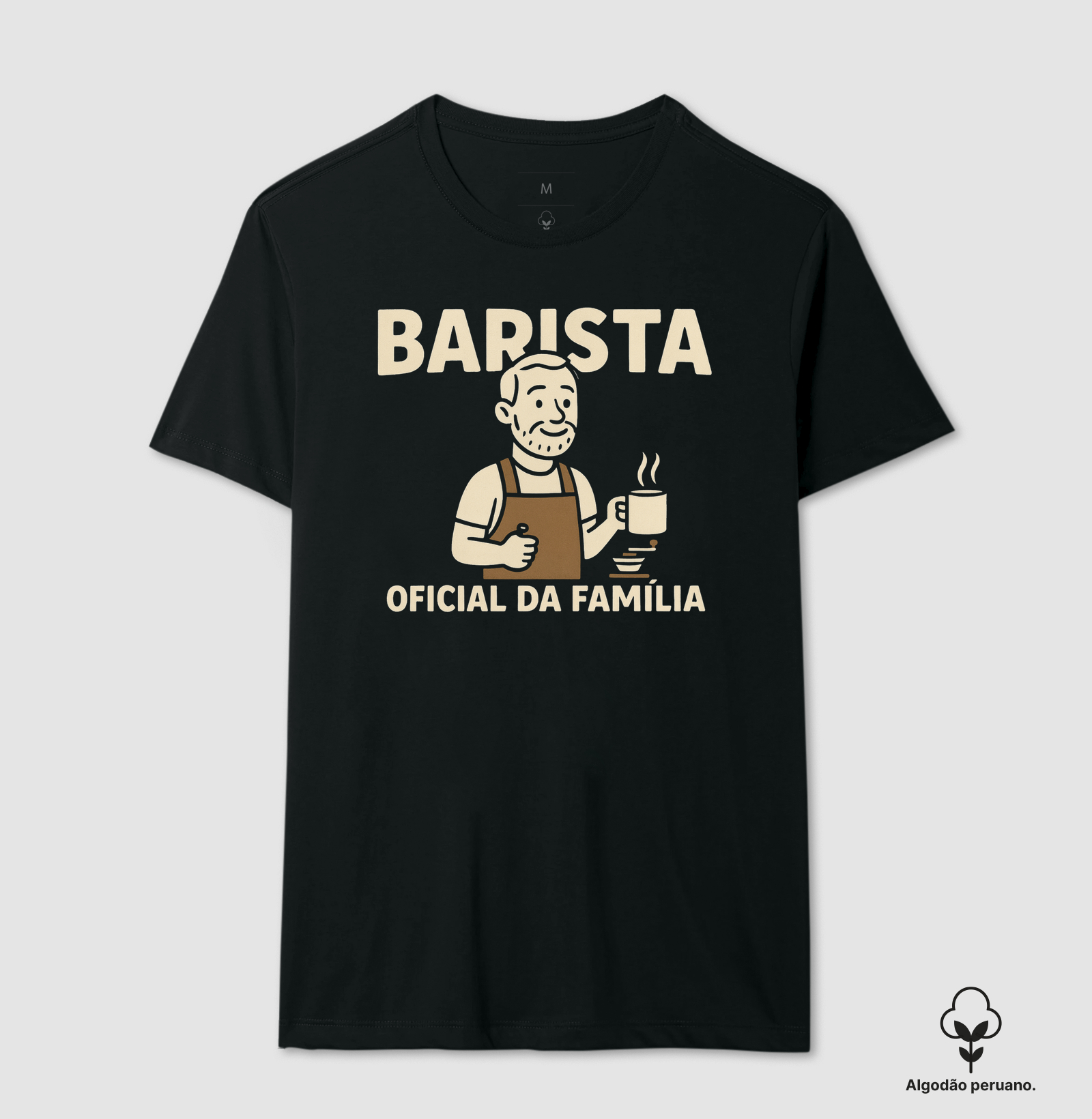 Camiseta Café BARISTA OFICIAL DA FAMÍLIA Camiseta Presente Dia dos Pais