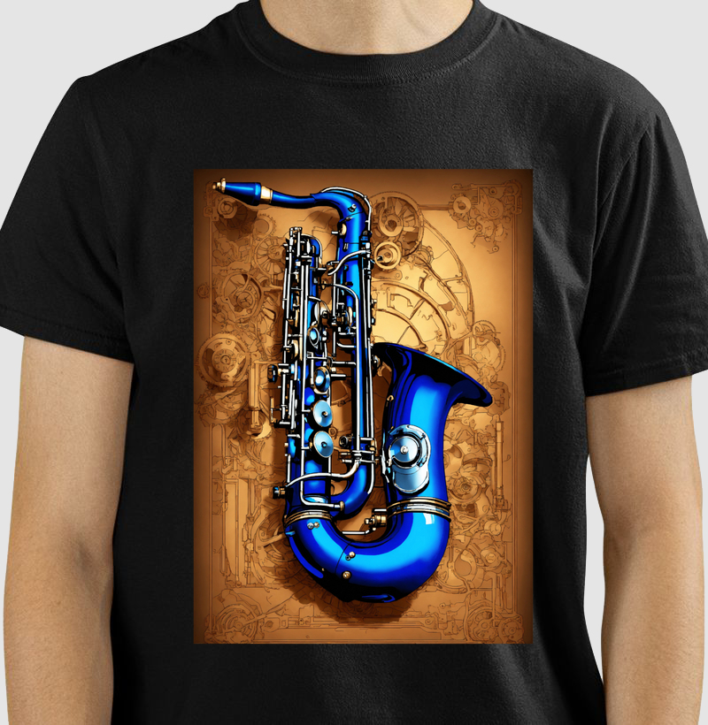 Saxofone  Azul 