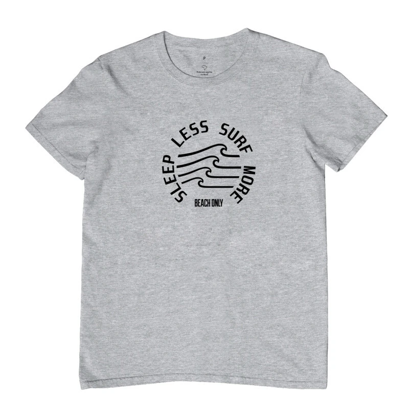 Camiseta Surf More - Cinza