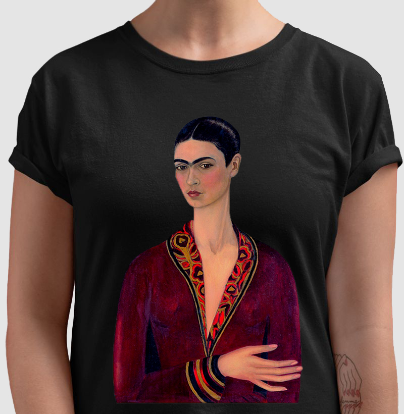 Frida K. Auto Retrato Vestido Veludo 
