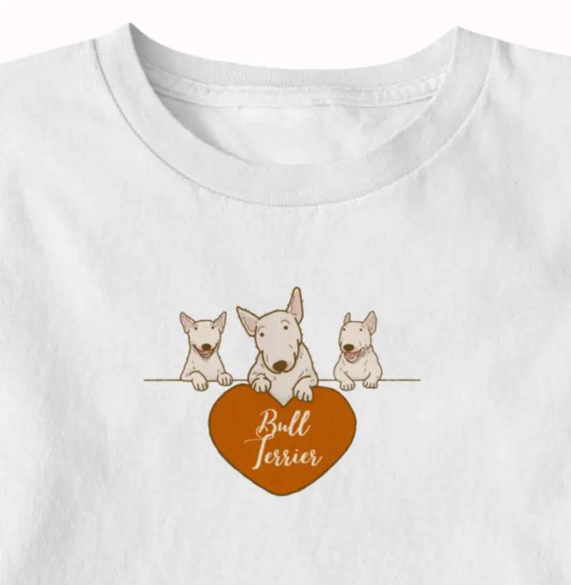 Bull Terrier - feminina, 5 cores
