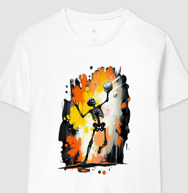Camiseta - Vôlei skeleton