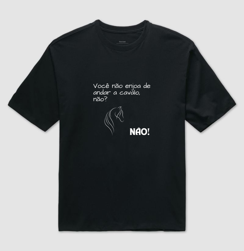 Não enjoa de andar a cavalo?