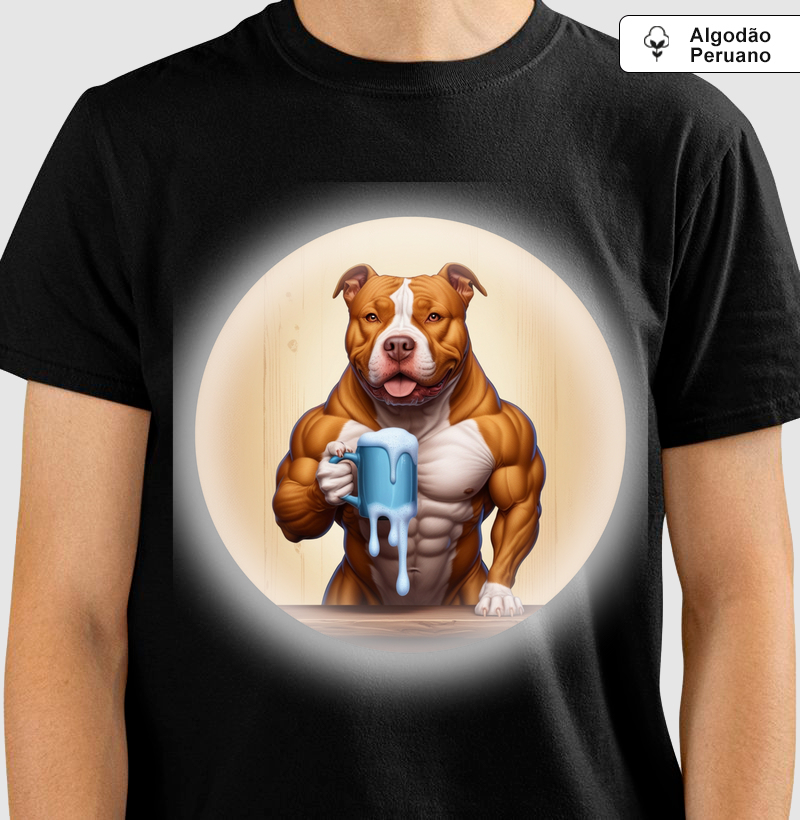 Camiseta Estampa Dog Algodão Peruano