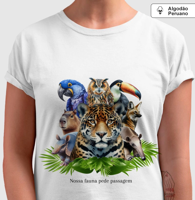 NOSSA FAUNA PEDE PASSAGEM - ALGODÃO PERUANO