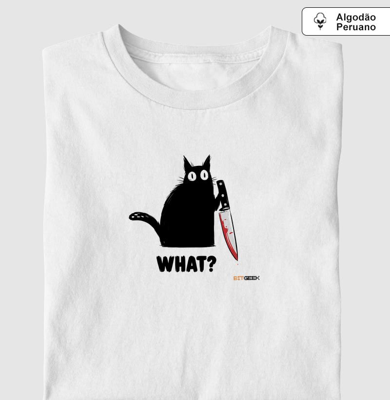 Camiseta Algodão Peruano What?