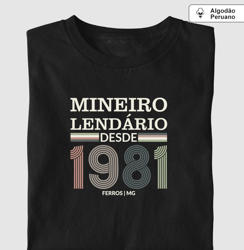 Mineiro Lendário desde 1981 Ferros | Para personalizar 👉ANTES DA COMPRA👈 chame no WhatsApp
