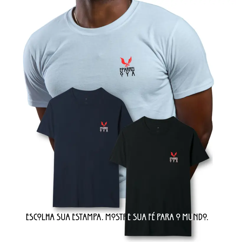 Camiseta Bls Eparrei Oyá Sombreada Branca Masc.