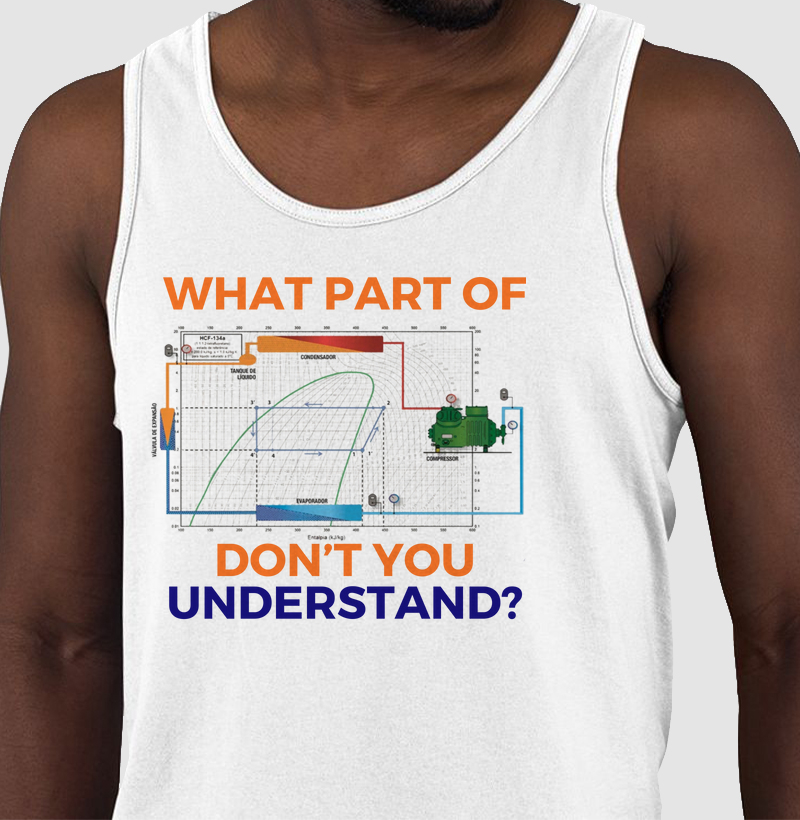Camiseta "Diagrama de Mollier" - Conhecimento Técnico em Refrigeração