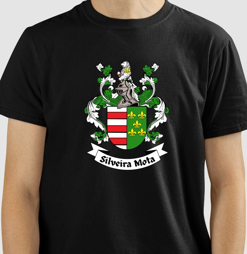 Brasão da Família Silveira Mota com Nome