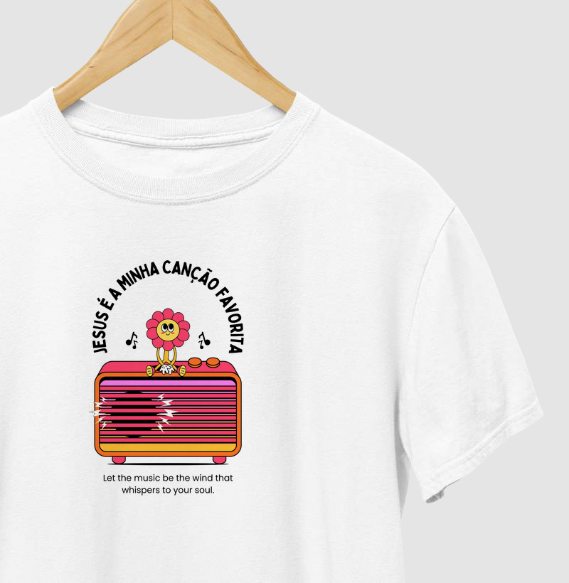 Camiseta Jesus é a minha canção favorita