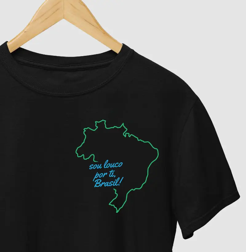 CAMISETA SOU LOUCO POR TI, BRASIL