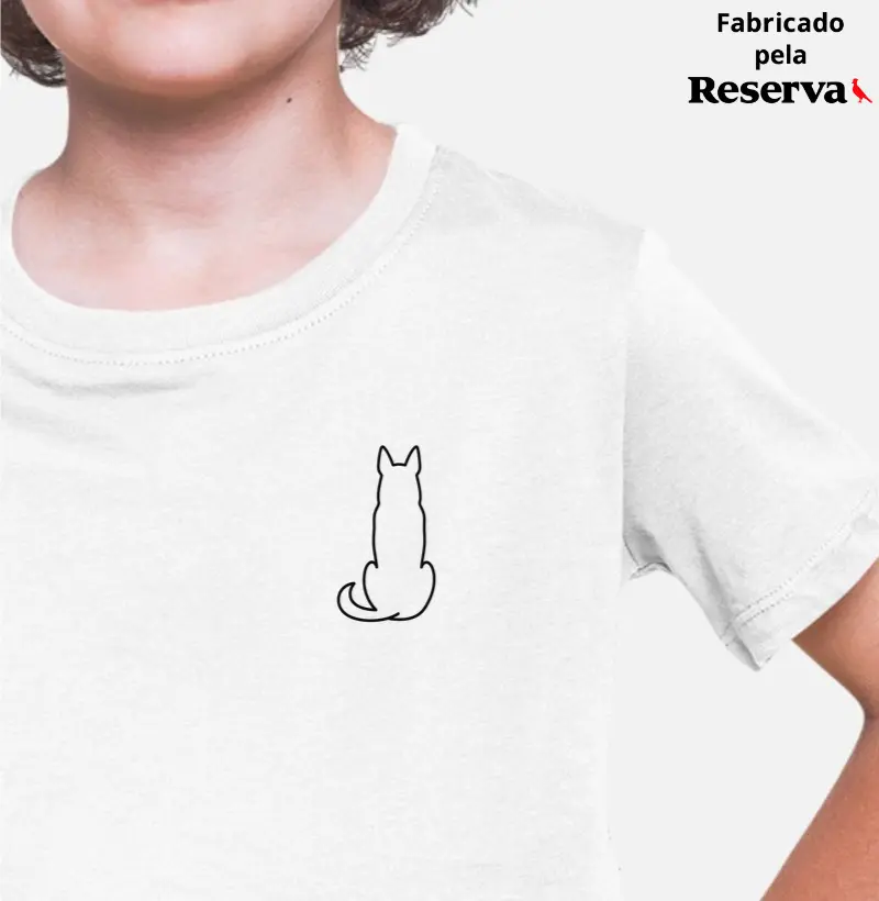 Pastor-Alemão Minimalista de Costas