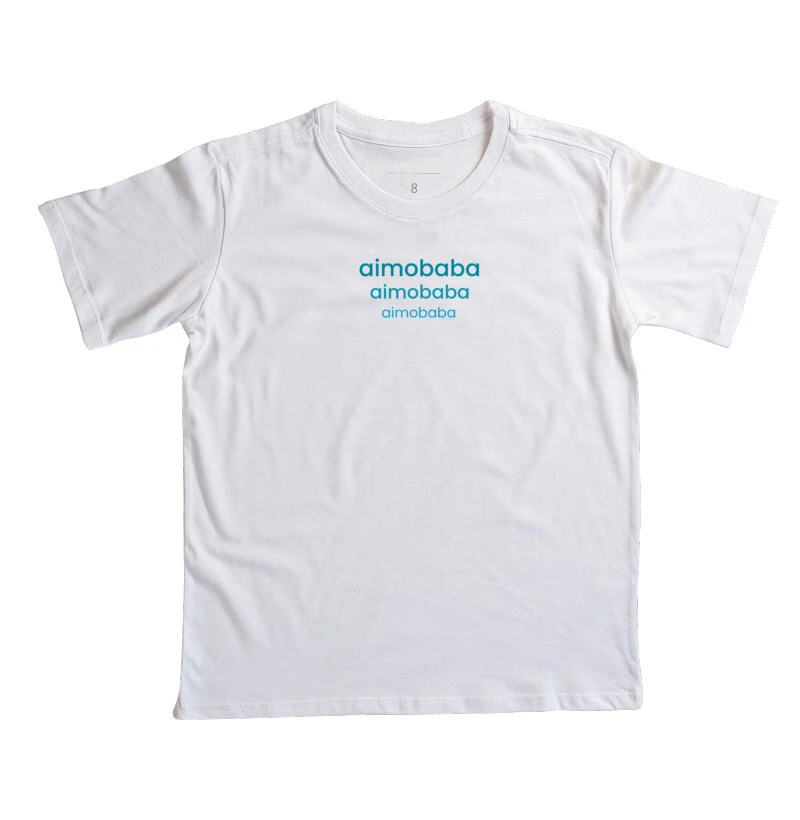 Camiseta Aimobaba 3 infantil branca