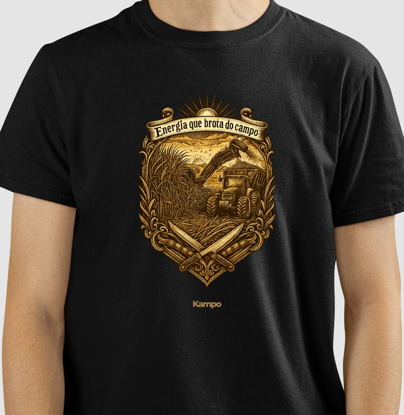 Energia que brota do campo.