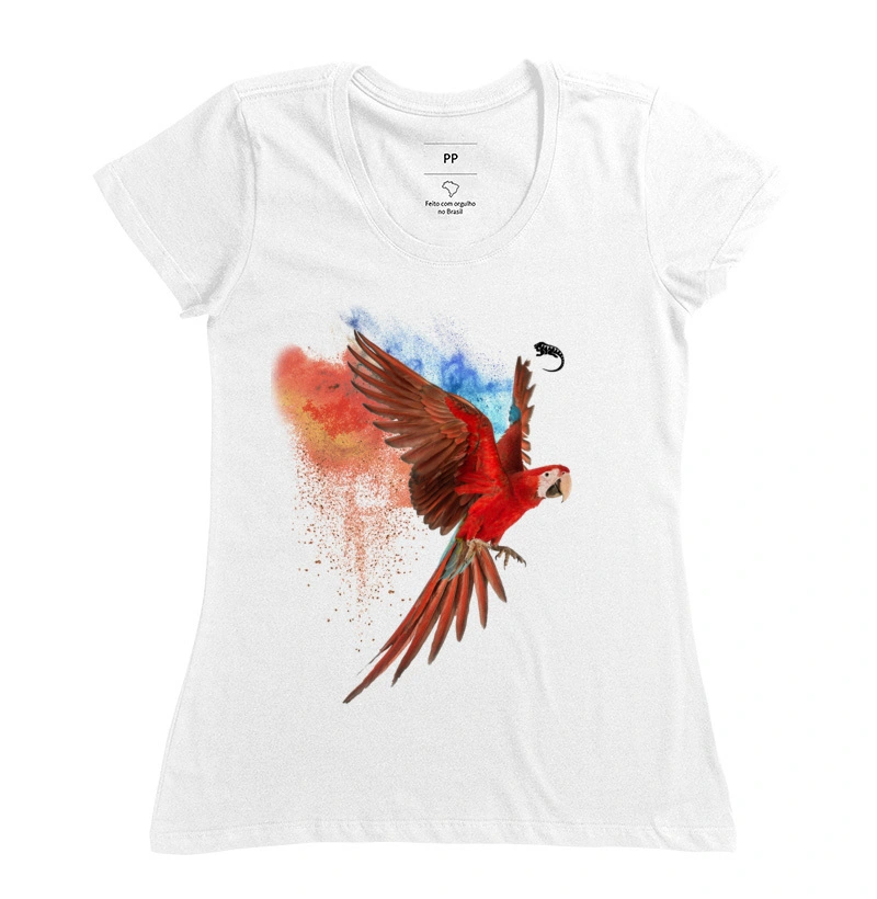 Arara Vermelha - Efeito Colorido