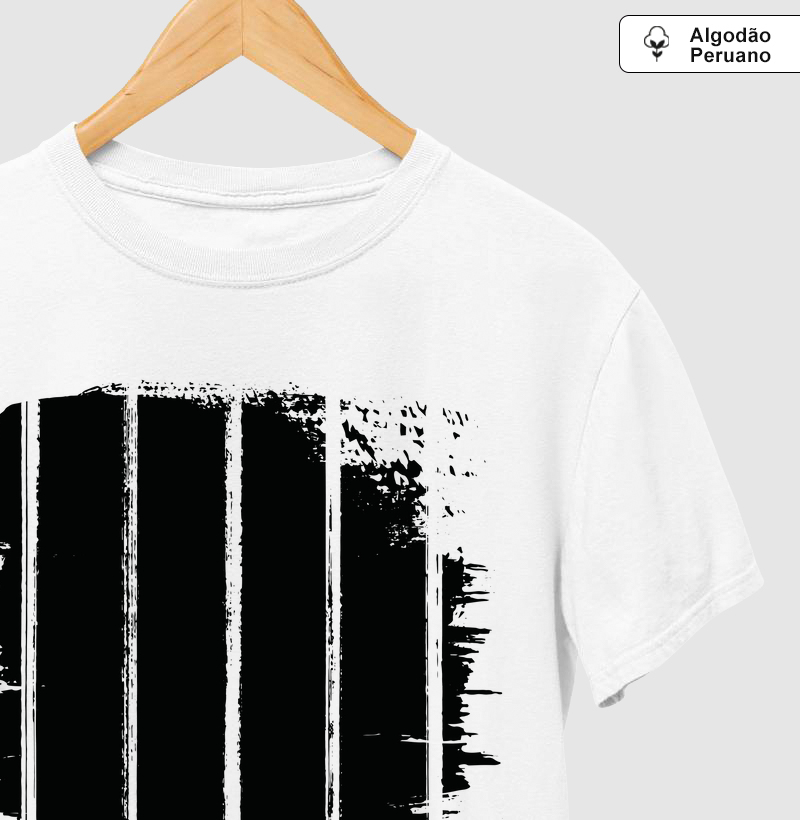  Camiseta Algodão Peruano - Arte Alvinegra