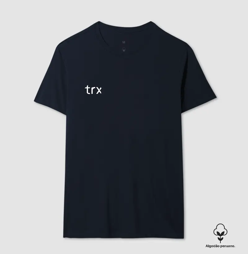 TRX - Camiseta Azul Marinho Algodão Peruano