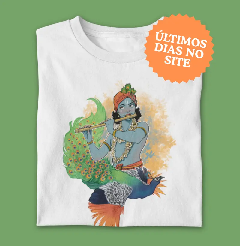 Krishna e o pavão dançante by Renata Cunha