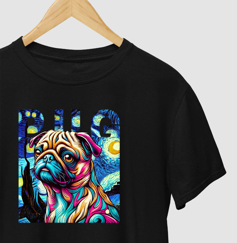 Pug noite estrelada