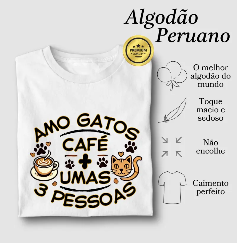 Amo gatos, café e + umas 3 pessoas