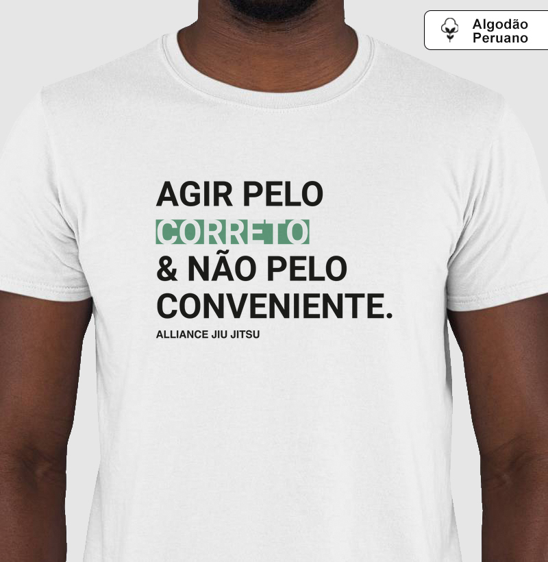 Camiseta Cultura Alliance - Justiça 2.0 I Branco
