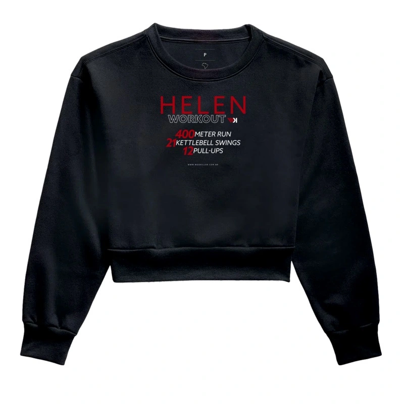 Moletom Cropped Workout Helen
