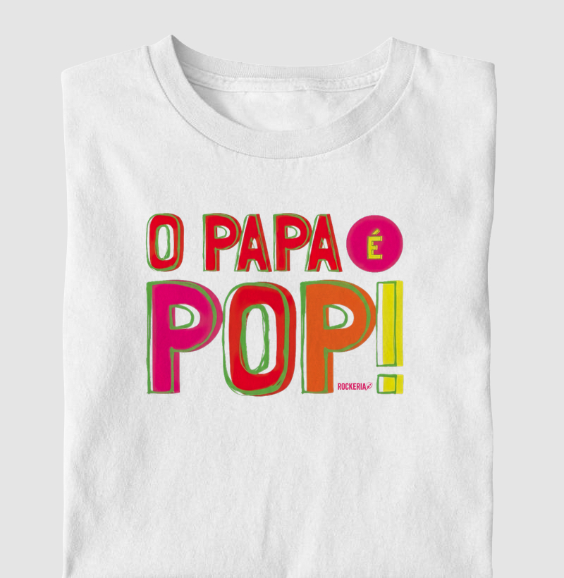 Camiseta Infantil Engenheiros O Papa é Pop!