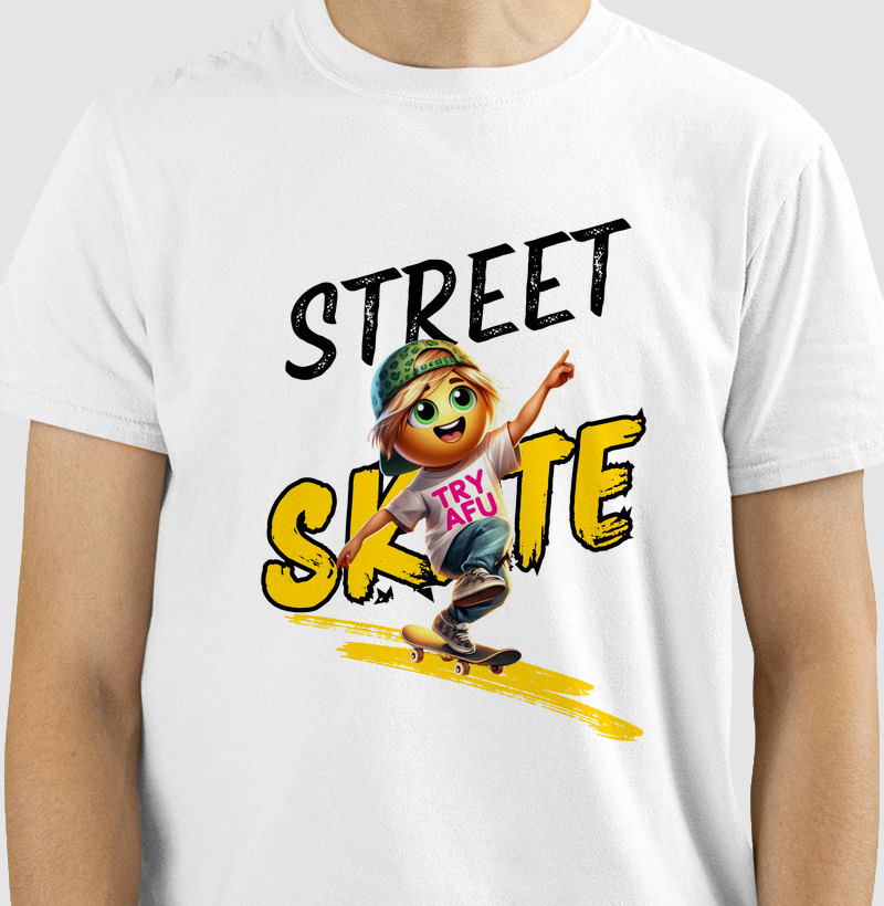 🔥 Camiseta Estampa Exclusiva "Try Afú Street Skate" - A Camiseta Que Representa Sua Cultura! 🔥