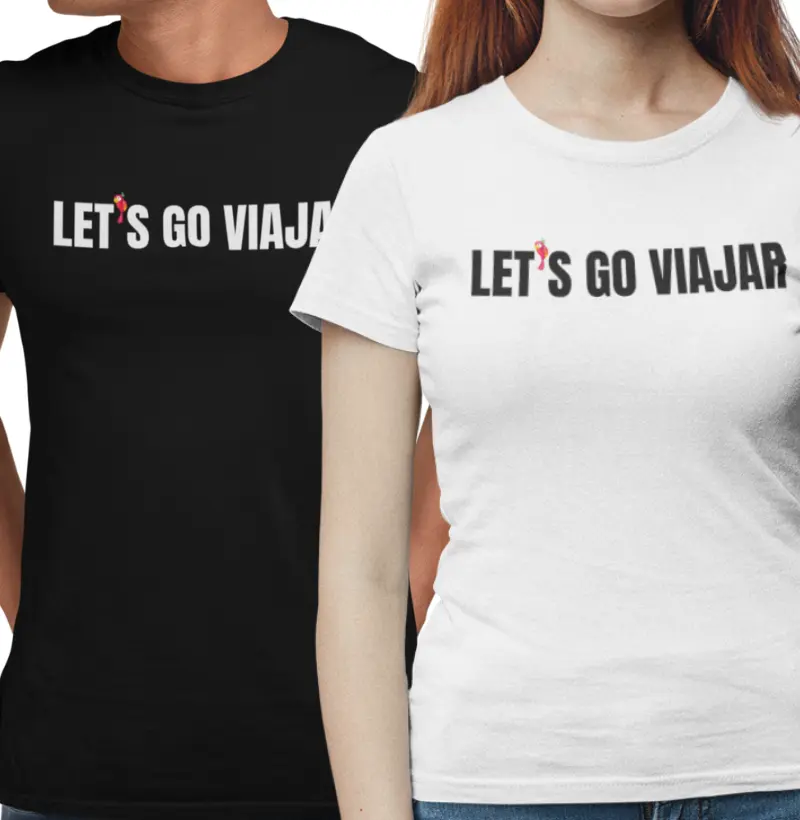 Camiseta Let's Go Viajar