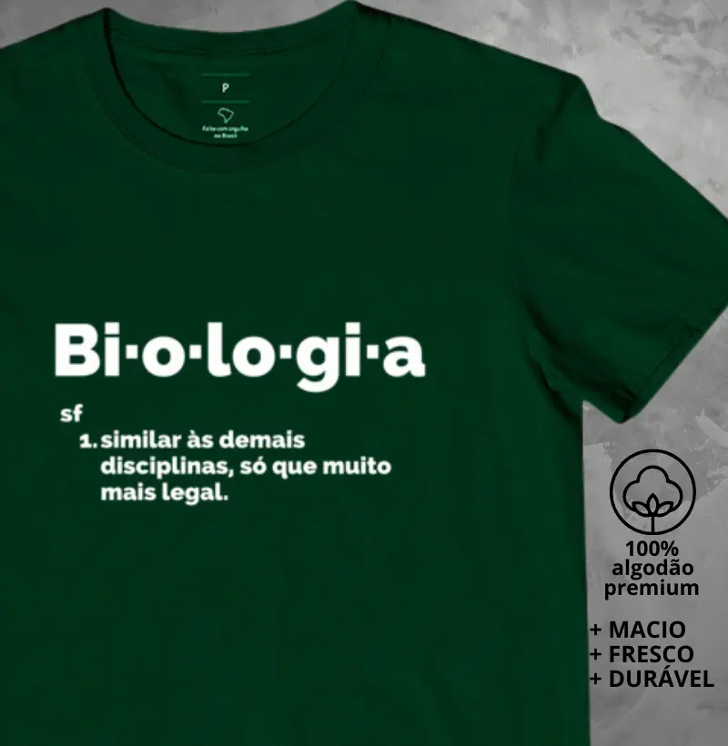 Camiseta Verbete Biologia