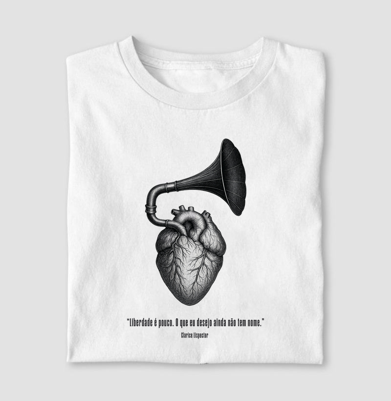Camiseta - Clarice - Liberdade é pouco