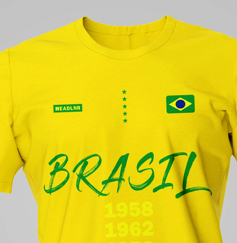 Camiseta "Brasil: Uniforme da Torcida" Amarelo