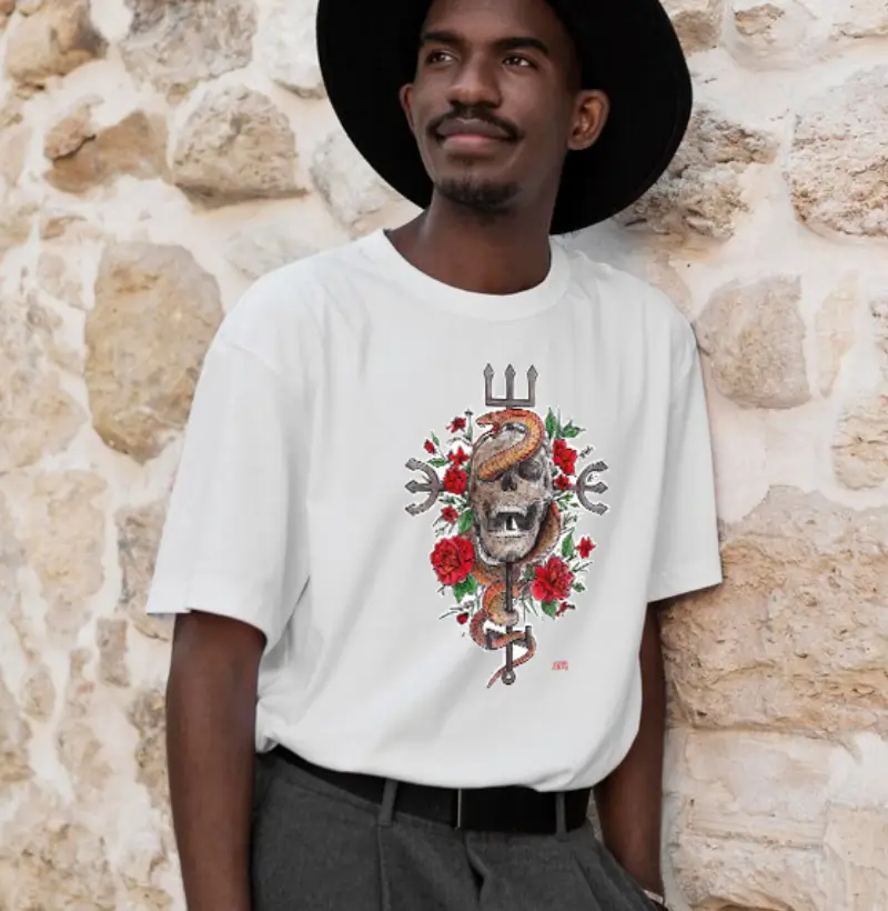 Algodão Peruano - EXU Caveira