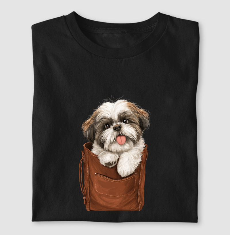 Camiseta Shih Tzu Na Bolsa