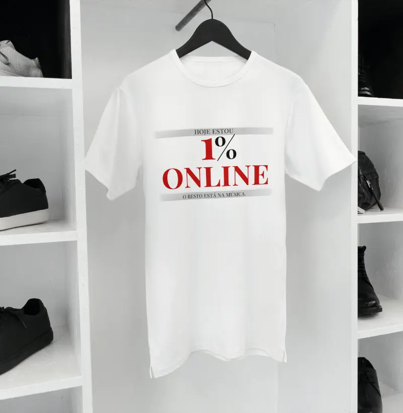 camiseta 1% online resto na música
