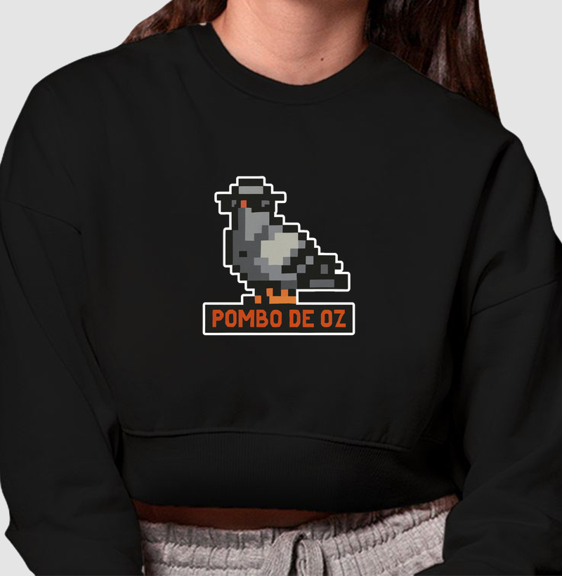 Cropped Moletom Pombo de Oz Reset8Bit