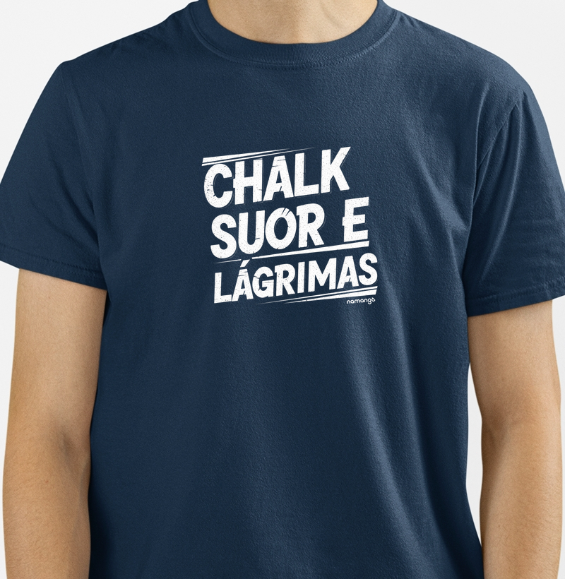 Camiseta CrossFit Chalk Suor e Lágrimas – Na Manga