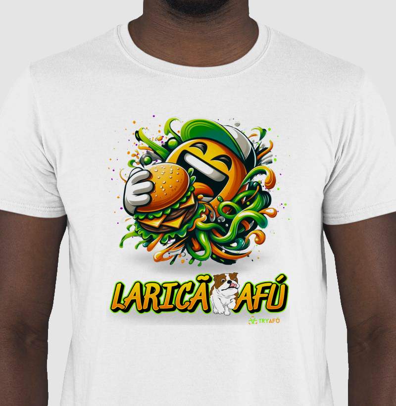 Camiseta Masculina Try Afú: Estampa Exclusiva de Cultura Hip Hop e Streetwear