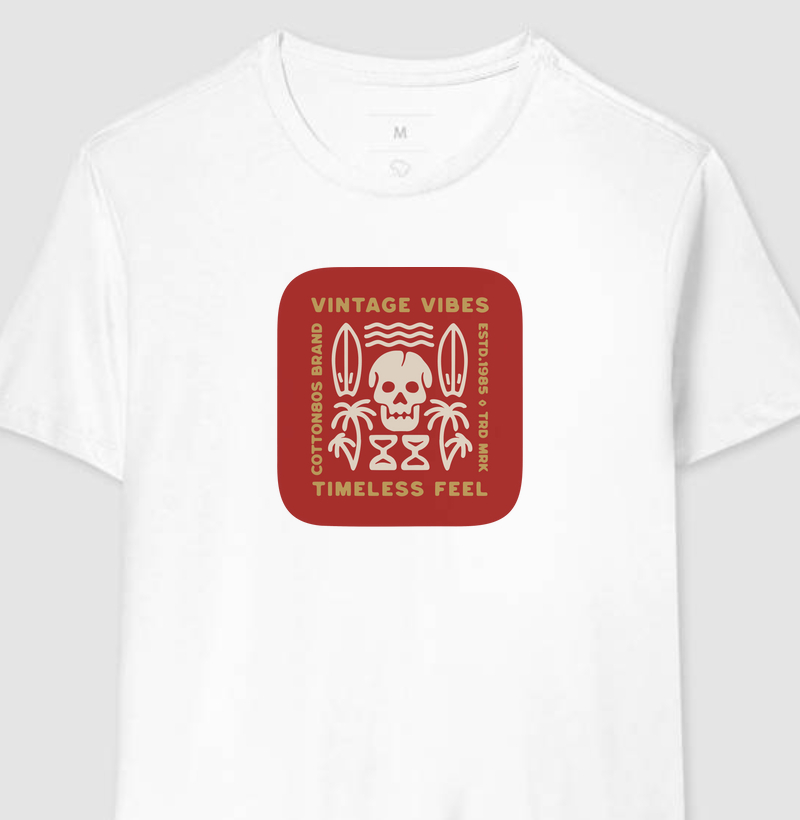 Cotton 80'S Classic 💀 Vintage Vibes RB