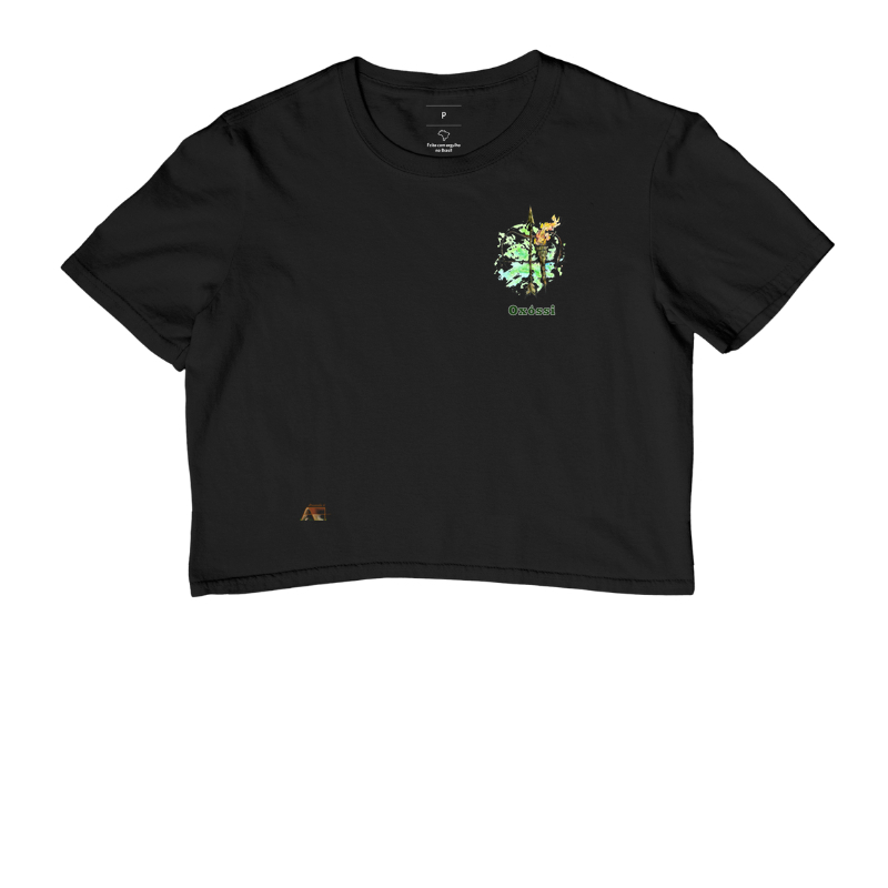  Camiseta Espírito da Caça no peito Oxóssi Invisível 100% Algodão